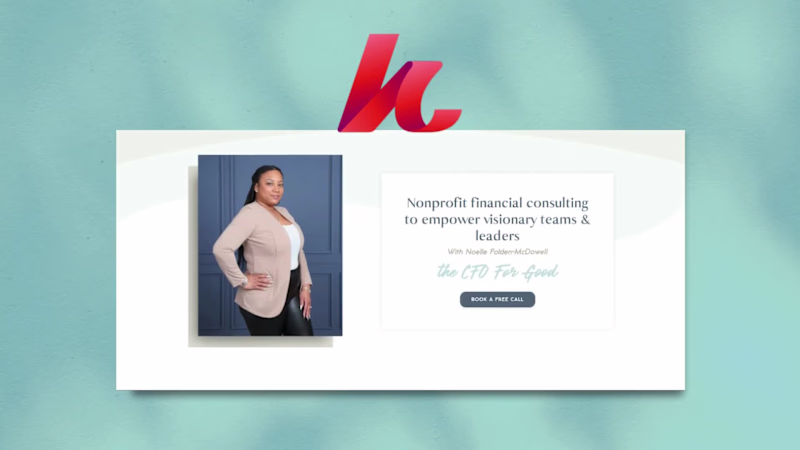 Cover image for Finance Coach Website on Kajabi for the CFO For Good