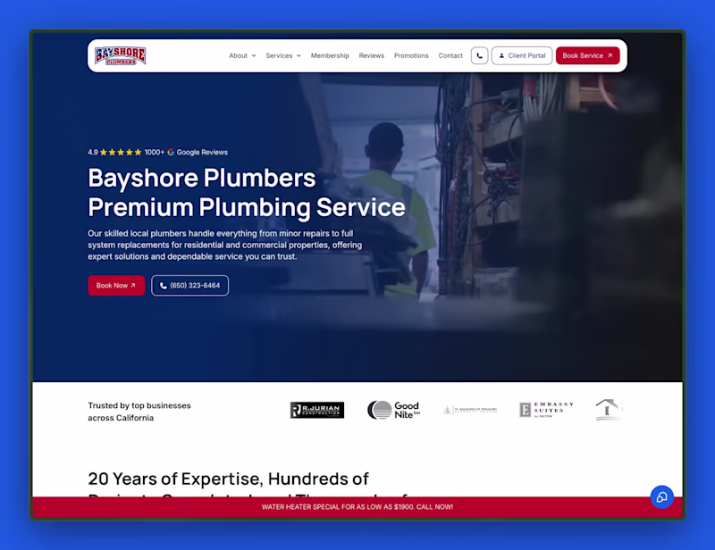 Cover image for Brand and Website Revamp for Bayshore Plumbers