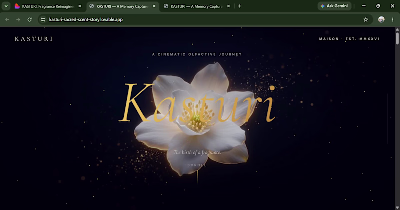 Cover image for Kasturi — Luxury Indian Fragrance