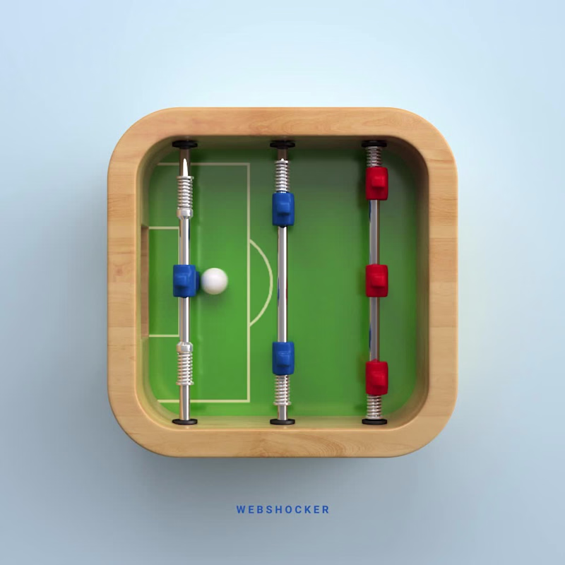 Cover image for Animated table football icon