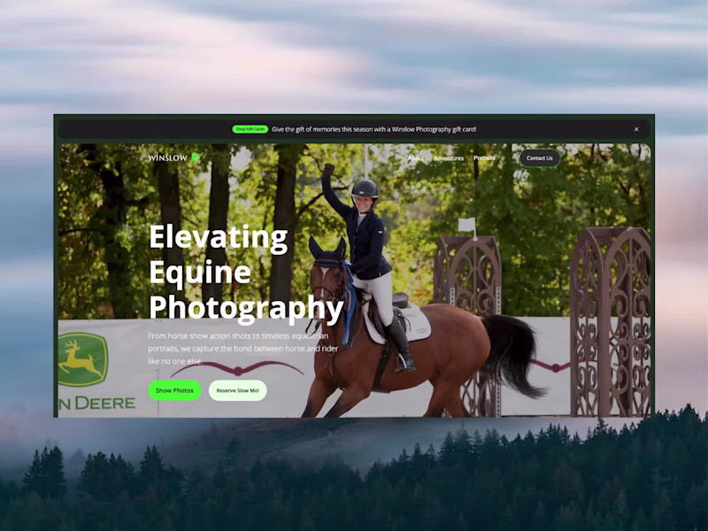 Cover image for Winslow Photography — Webflow Design & Development