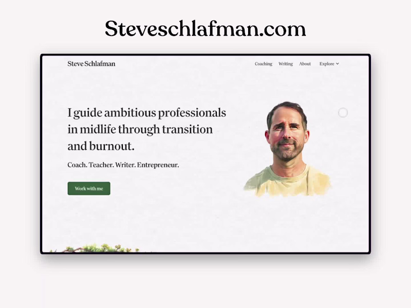 Cover image for Steve Schlafman - coaching site design & dev