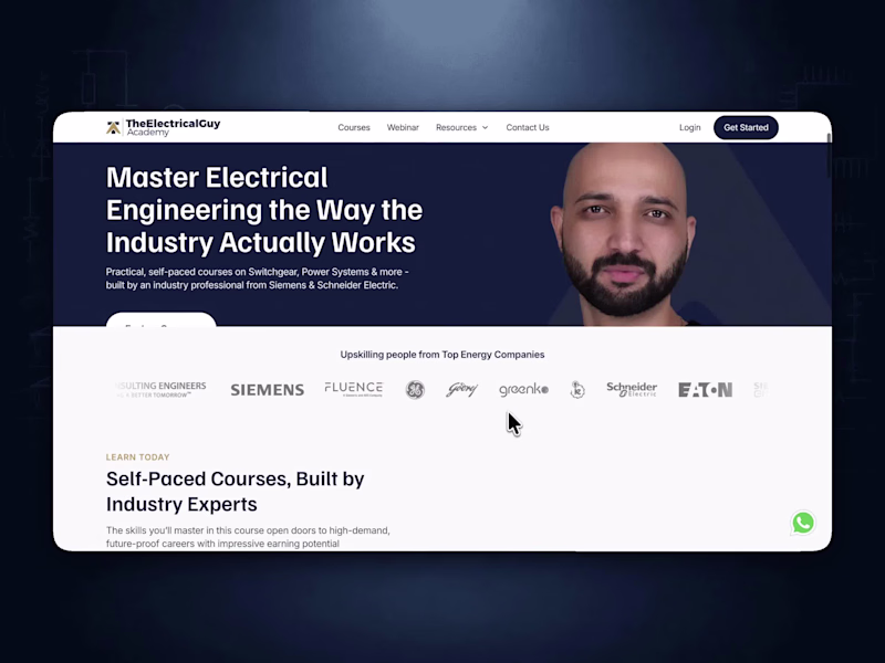Cover image for TheElectricalGuy Academy - Framer Website Design & Development