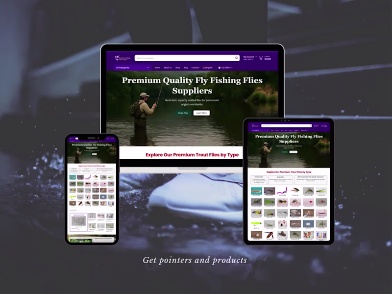 Cover image for Fishing Flies Store WooCommerce Development