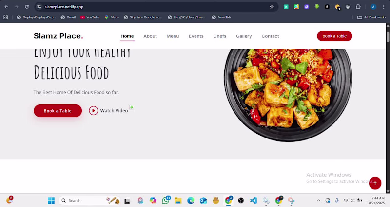 Cover image for Slamz Place – Restaurant &