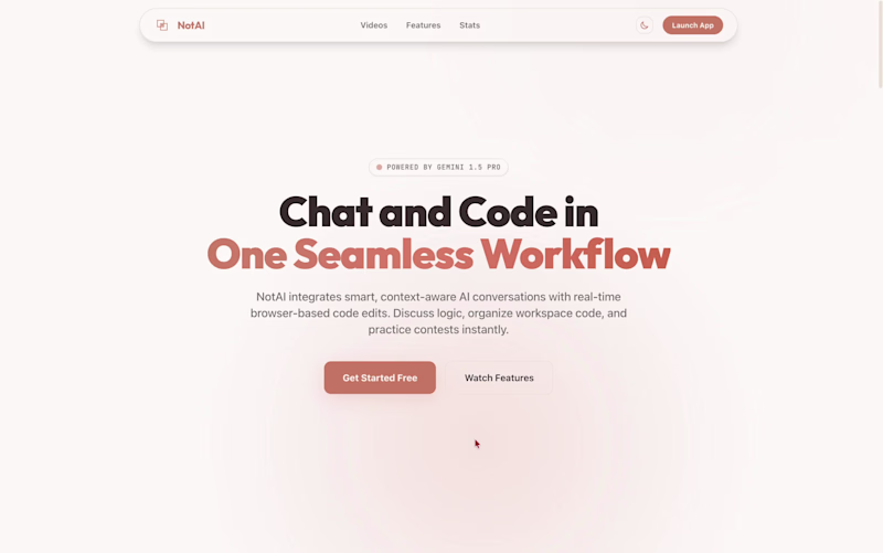 Cover image for NotAI - End-to-End Leaning Platform