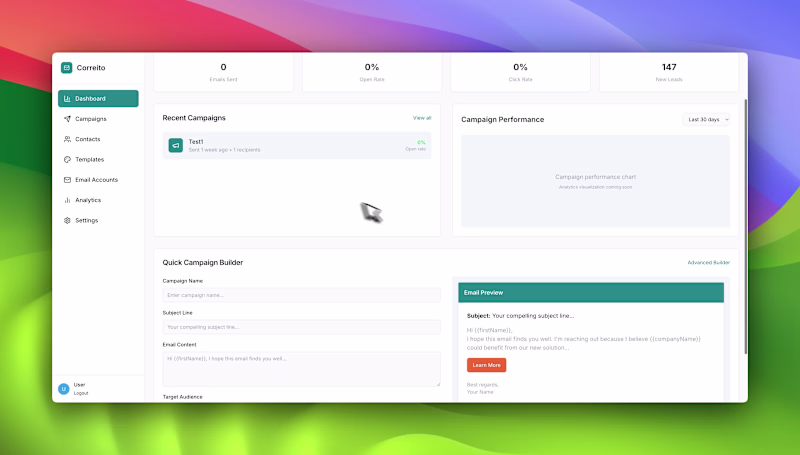 Cover image for Correito - AI-Powered Email Automation App