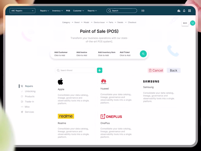 Cover image for Repairjob – Mobile Repair Shop Software UX UI