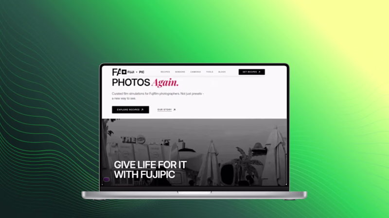 Cover image for FUJIPIC Landing Page Design