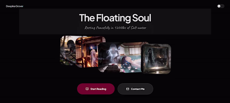 Cover image for The Floating Soul Interactive E-book Landing Page
