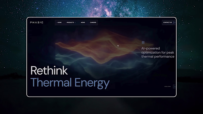 Cover image for Phasic - AI Thermal Energy Website Design and Development