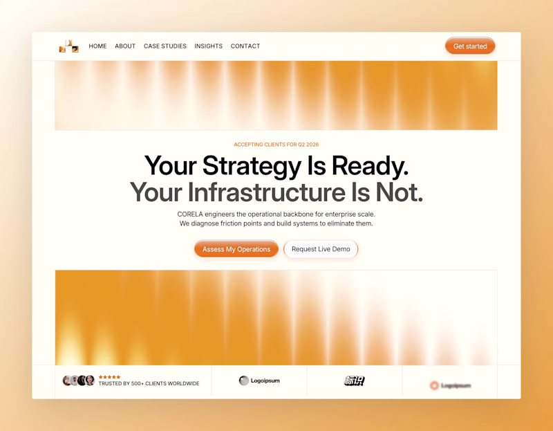 Cover image for CORELA — Framer Template  for Consulting Firms