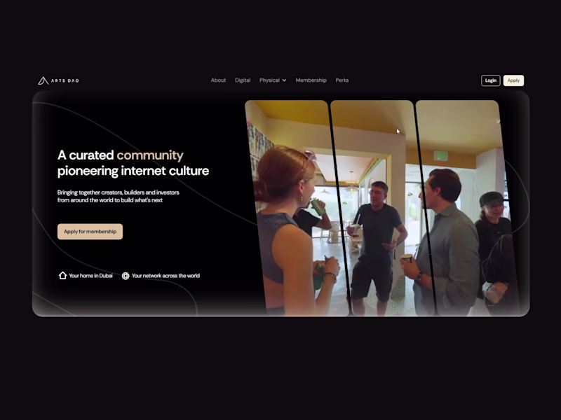 Cover image for Premium Webflow Website for Arts DAO