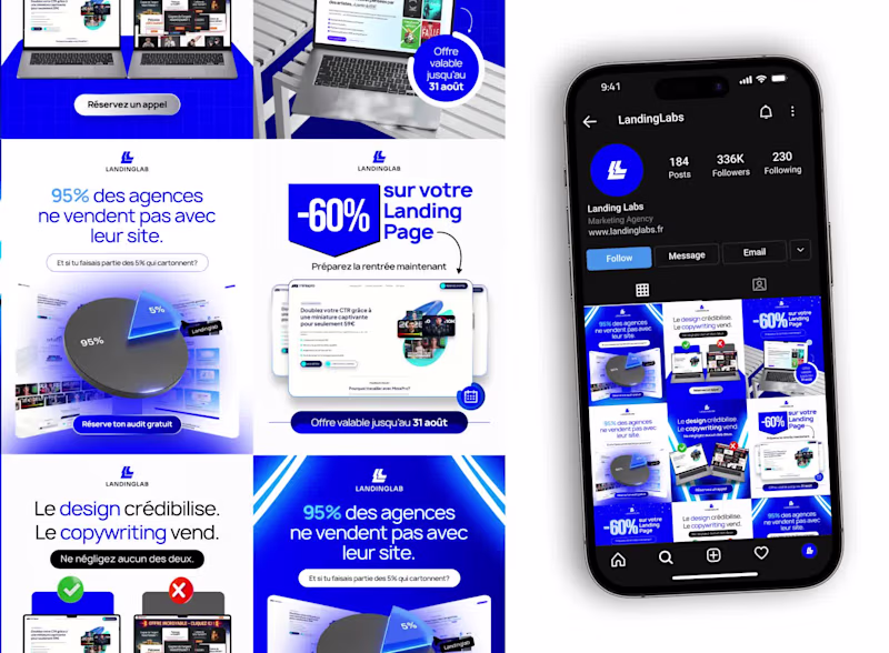 Cover image for Social Media & Carousel Design for LandingLabs