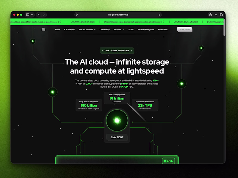Cover image for ICN Website Redesign for Decentralized AI Infrastructure