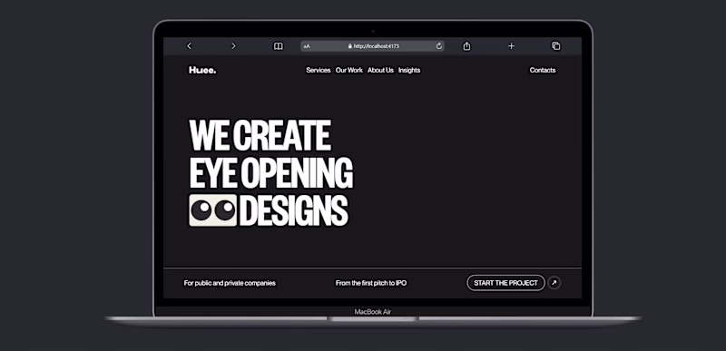 Cover image for Huee: Eye Opening GSAP - React Built Website