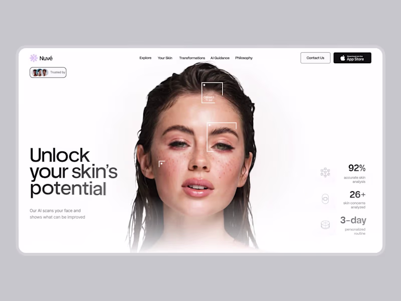 Cover image for Skincare & Healthcare Landing Page Design for Nuvé