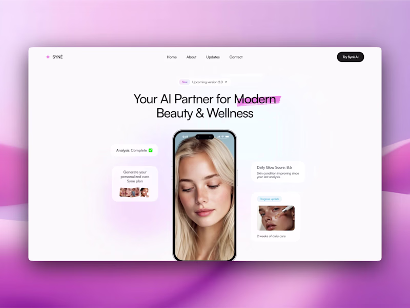 Cover image for Syné — Landing Page for