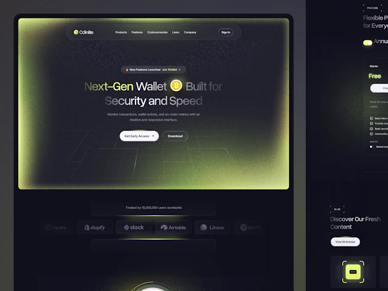 Cover image for Coinlite – Crypto Wallet Website