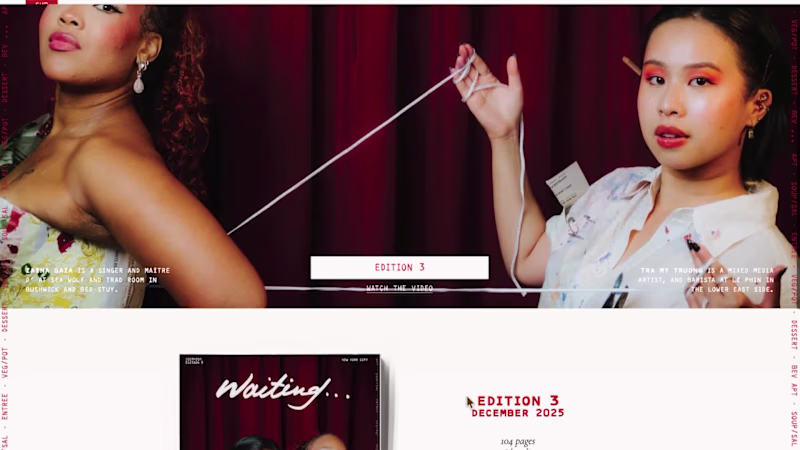 Cover image for Waiting Magazine Brand Identity and Web Build