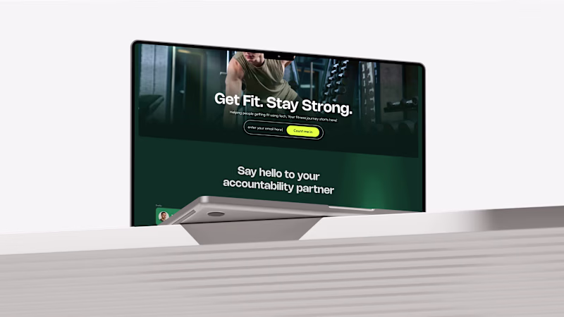 Cover image for Website for AI Fitness App