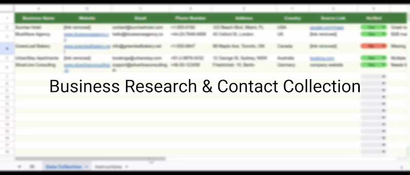 Cover image for Web Research & Data Collection (Sample Project) 