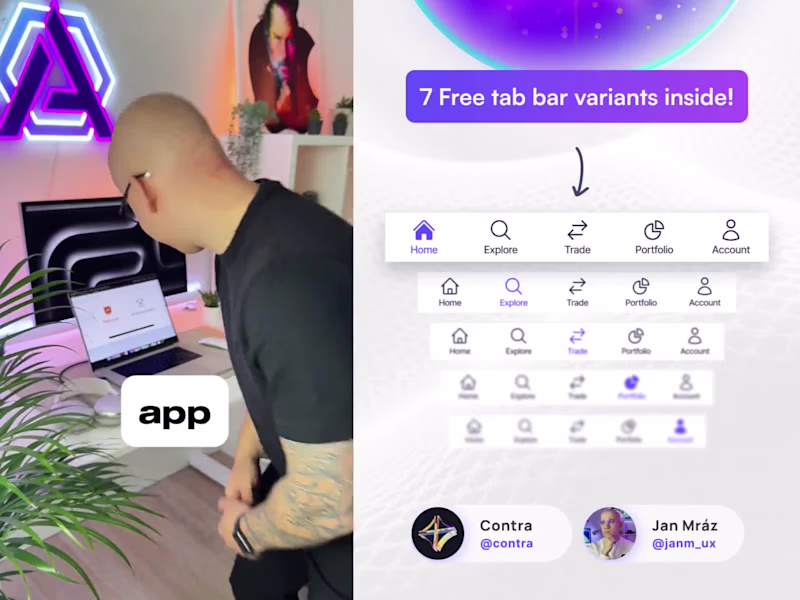 Cover image for (freebie inside 🎁) How to design iOS app navigation in Figma
