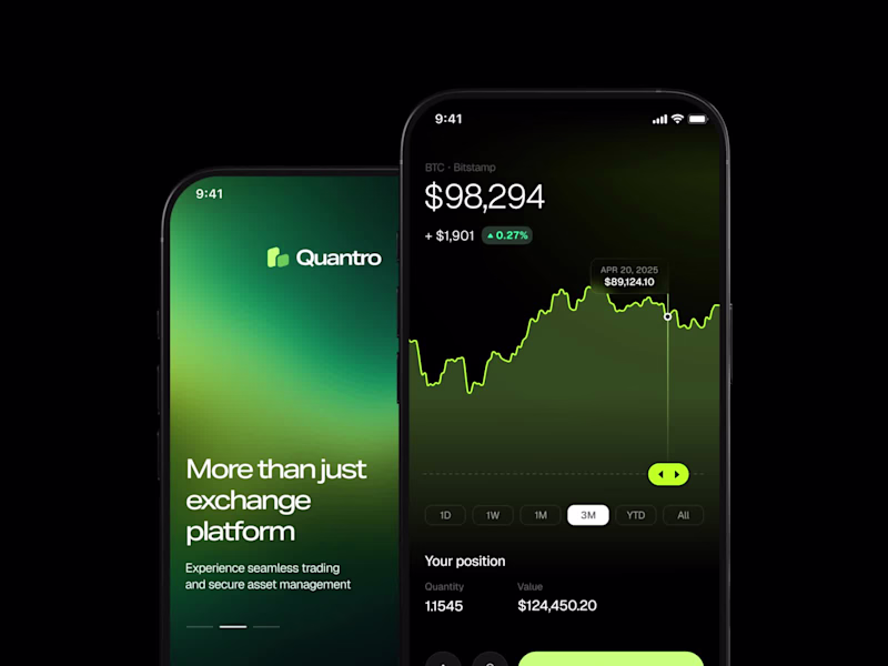 Cover image for Next-gen crypto trading mobile app, reimagined