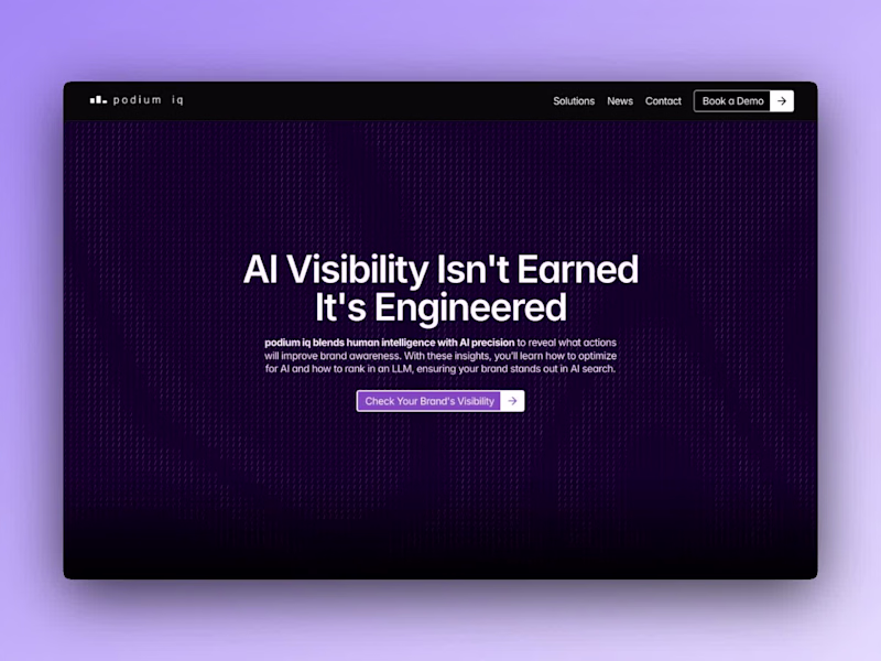 Cover image for Podium IQ Website Design & Development