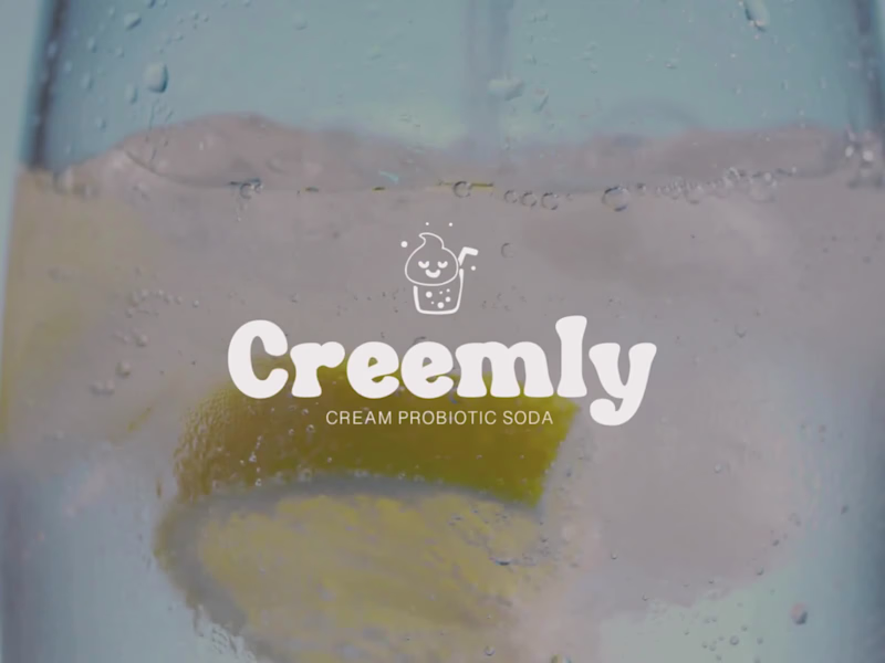 Cover image for Creemly Cream Probiotic Soda Brand Design
