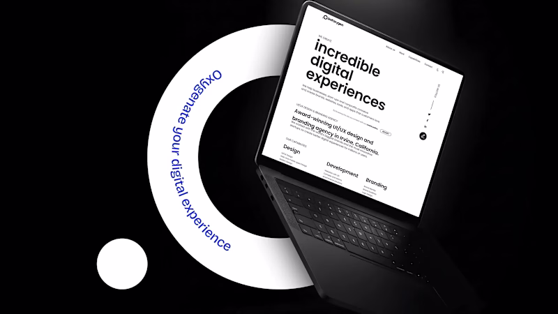 Cover image for DotOxygen website UX/UI design
