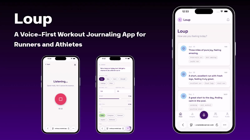 Cover image for Loup — Your Athletic Journal
built