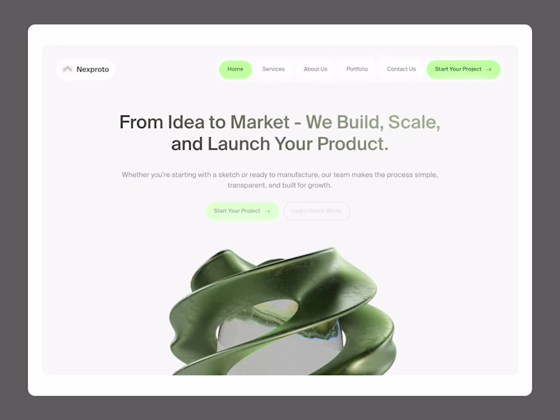 Cover image for Nexproto - Product Development Agency Website