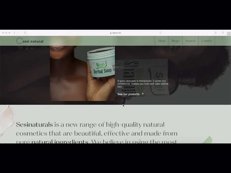 Cover image for SesiNaturals Website Redesign