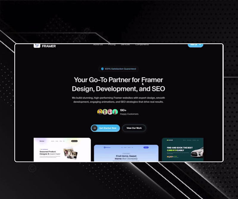 Cover image for Framer Website Development for Mr. Framer