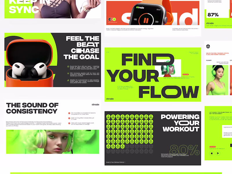 Cover image for Striide - Workout Music Assistant Pitch Deck