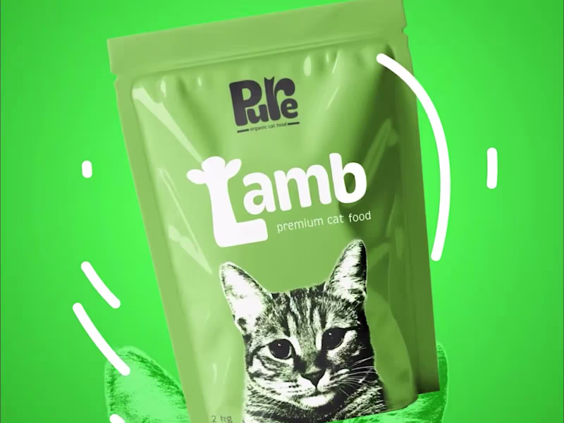 Cover image for Pure - Fictional Cat Food Brand Identity Design