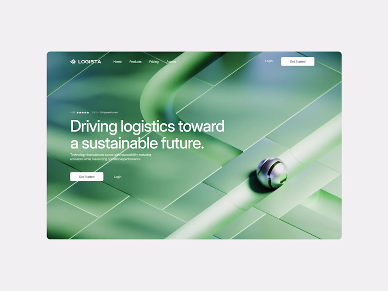 Cover image for Logistics website
