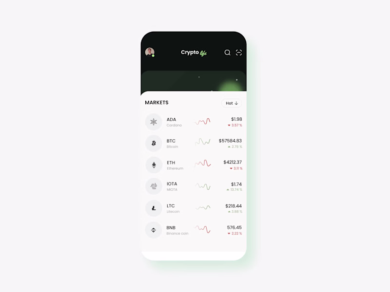 Cover image for Crypto Life: mobile crypto exchange
