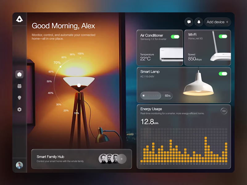 Cover image for Smart Home Control Dashboard |