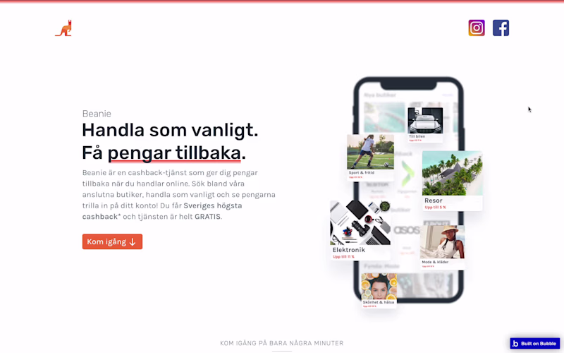 Cover image for A cashback platform based in