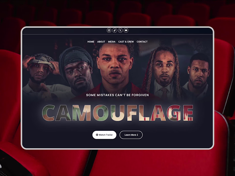 Cover image for Wordpress website for a film production company
