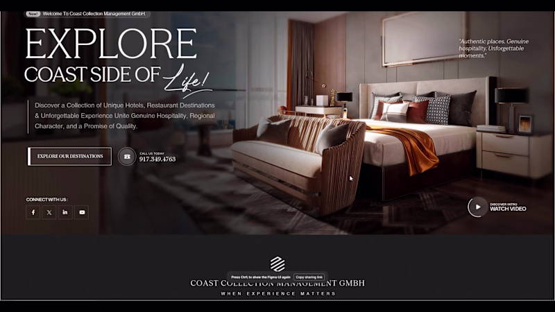 Cover image for Homepage redesign for coast collection