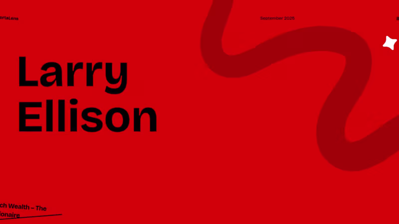 Cover image for Small Presentation on Larry Ellison, briefly becoming world'...