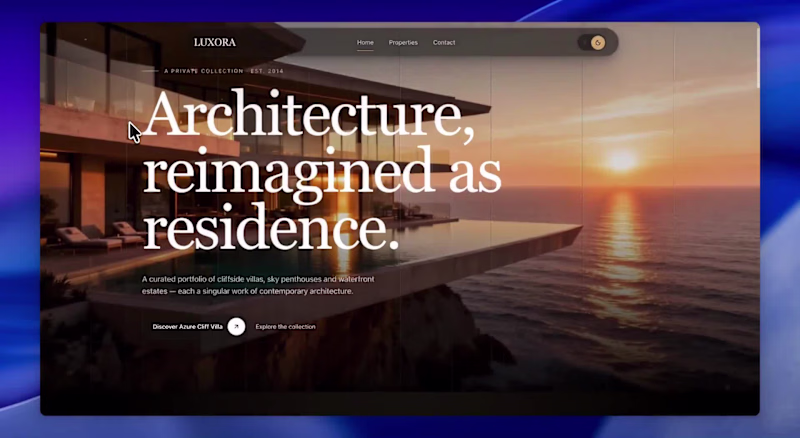 Cover image for A website for a real