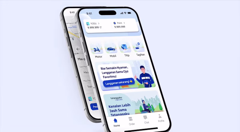 Cover image for UI/UX Design for Tetanggaku Ride-Hailing Apps