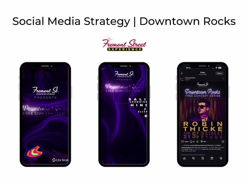 Cover image for Social Media Strategy | Fremont Street Experience 