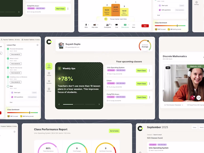 Cover image for Virtual classroom app for live teaching