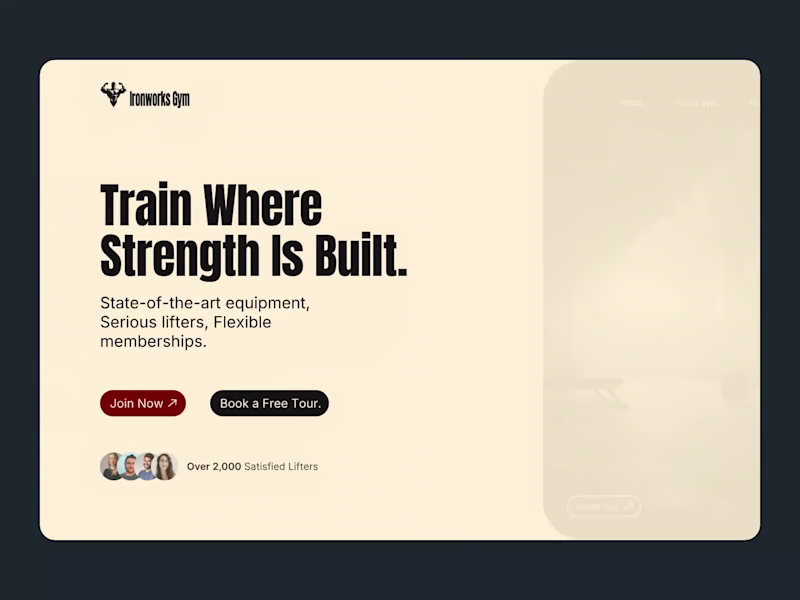Cover image for Ironworks Gym - Brand & Website Design