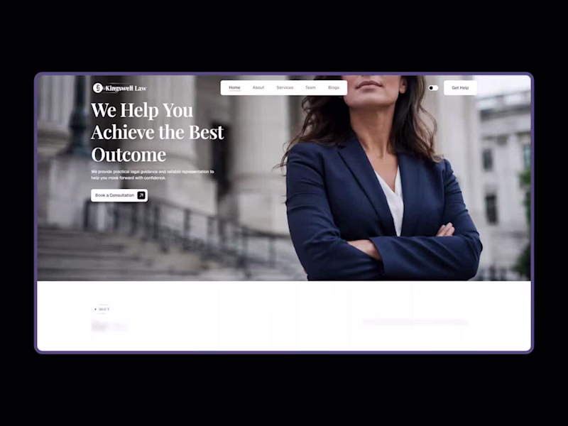 Cover image for Kingswell Law | Legal Website in Framer